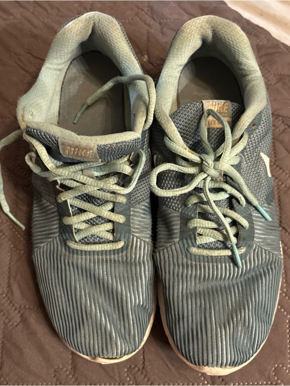 Nike Men’s Sage Green Lace-Up Sneakers